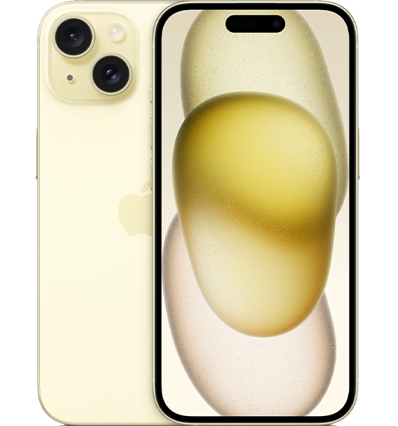Apple iPhone 15 in Yellow