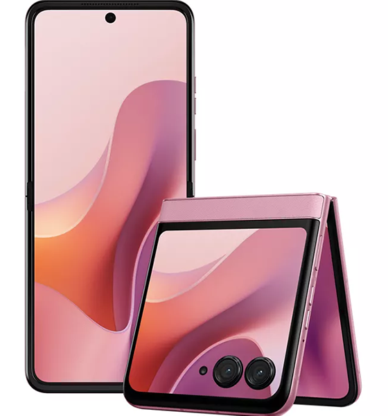 Motorola razr 2025 in PANTONE Parfait Pink
