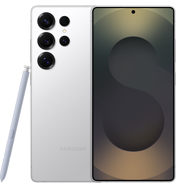 Samsung Galaxy S25 Ultra in Titanium Whitesilver