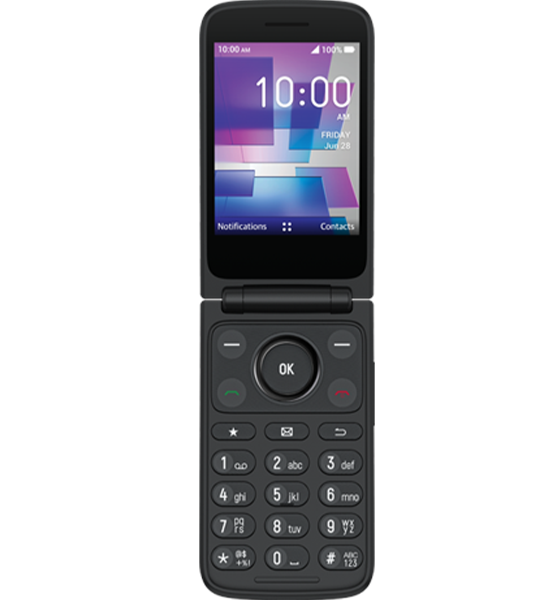 TCL Flip 3 in Stone Gray with Front Open