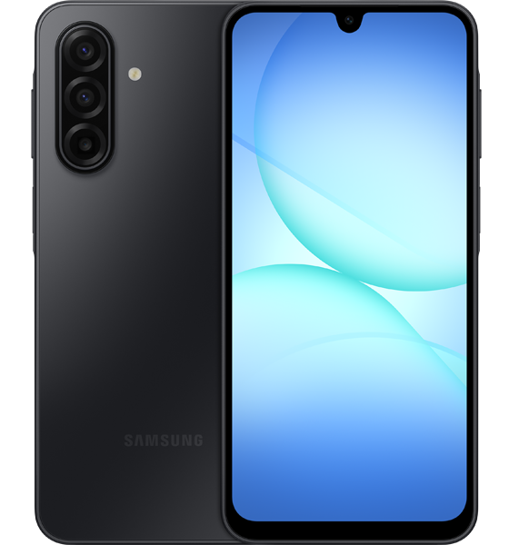 Samsung Galaxy A17 in Black_Lockup