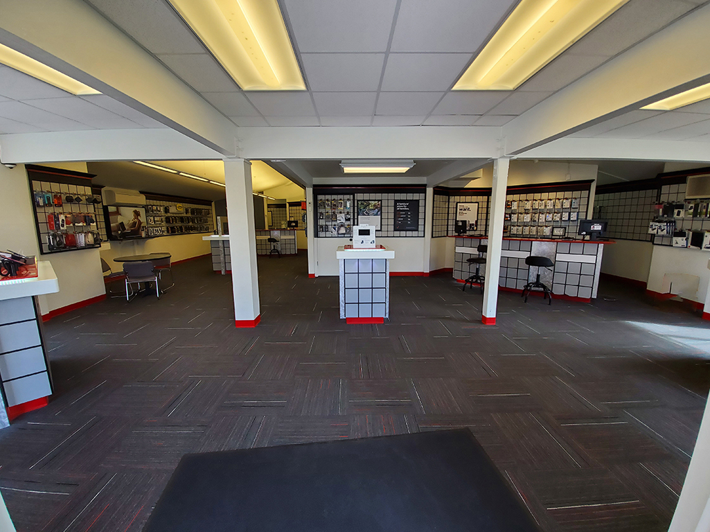 Interior of Verizon store on the corner of Mount and Reserve in Missoula, MT
